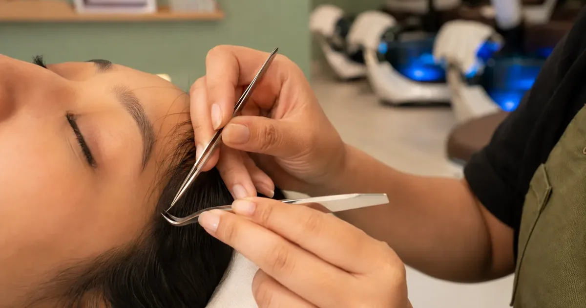 Safe eyelash extensions applied at LaVina Nail & Spa in Hyattsville, MD